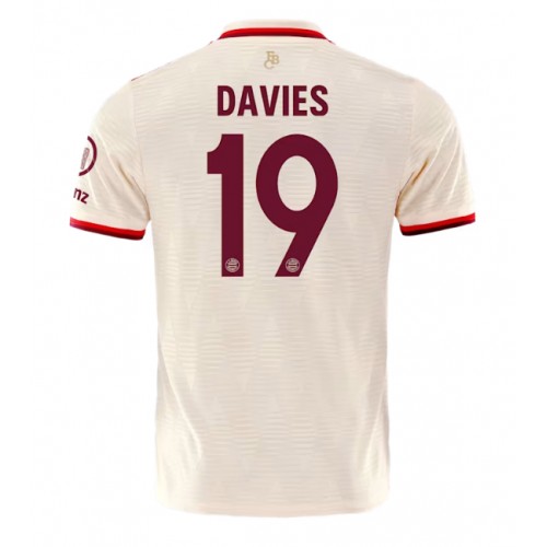 Fotbalové Dres Bayern Munich Alphonso Davies #19 Alternativní 2024-25 Krátký Rukáv